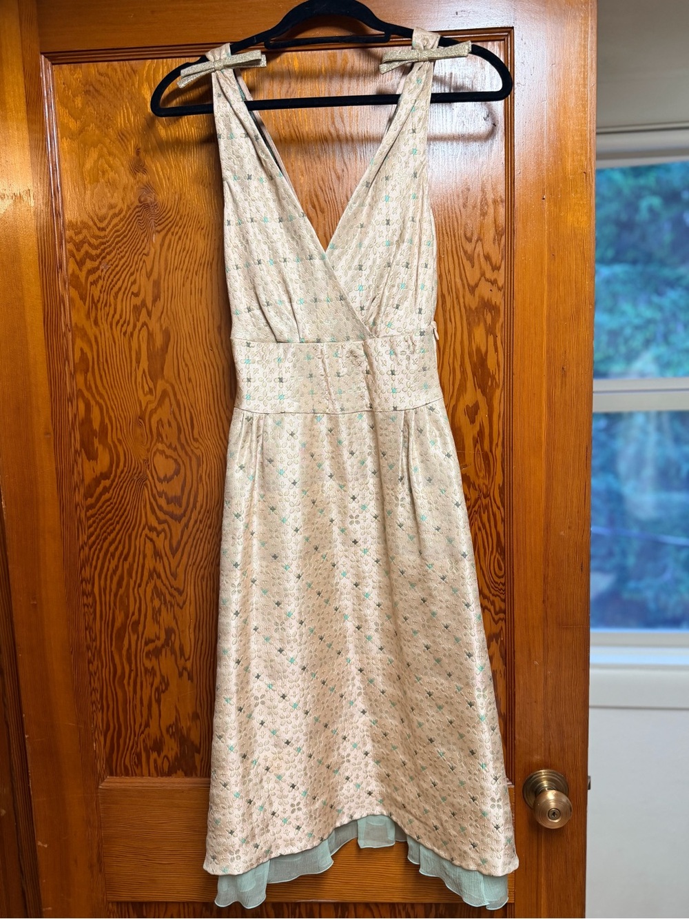 Vintage Moschino V-Neck Floral Dress